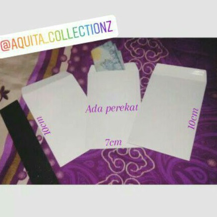 

Laris! Amplop Kecil 7x10cm Ada Perekat di tutupnya (lebar 7cm)