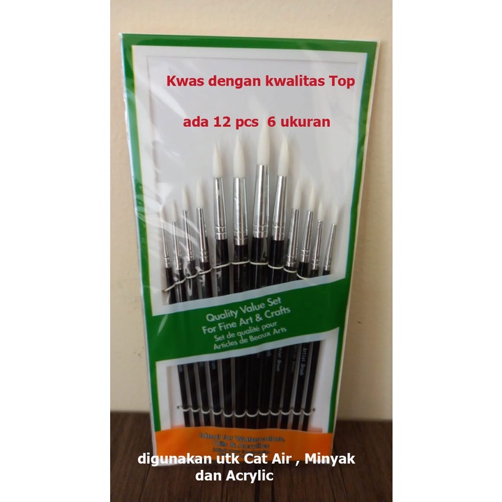 

Kuas Lukis Merek Bianyo satu set