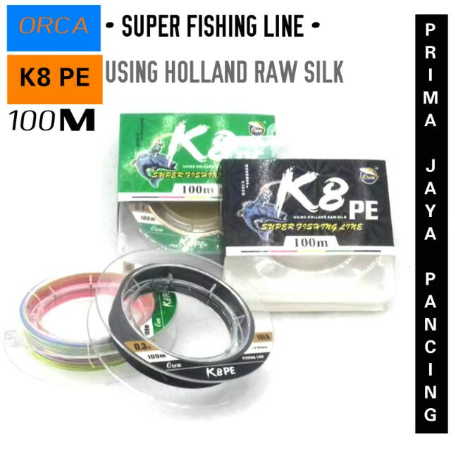 Senar PE Orca K8 0.08/0.105/0.128mm