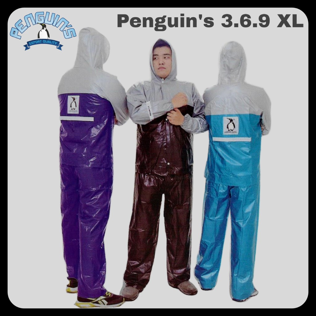 Jas hujan setelan jaket celana penguin 369 pinguin XL 3.6.9