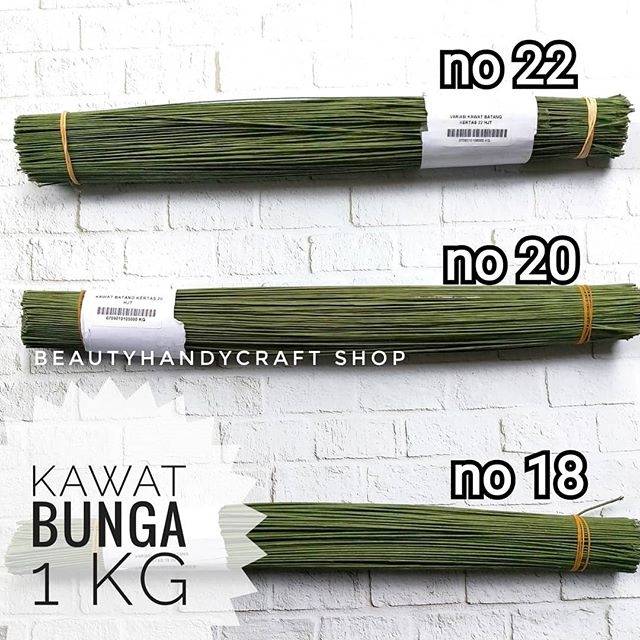 Kawat bunga TANGKAI hijau isi 1KG