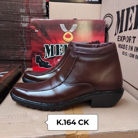 Sepatu Kulit PDH Pria boots Polri TNI security guard PNS sepatu kerja formal tampil lebih keren