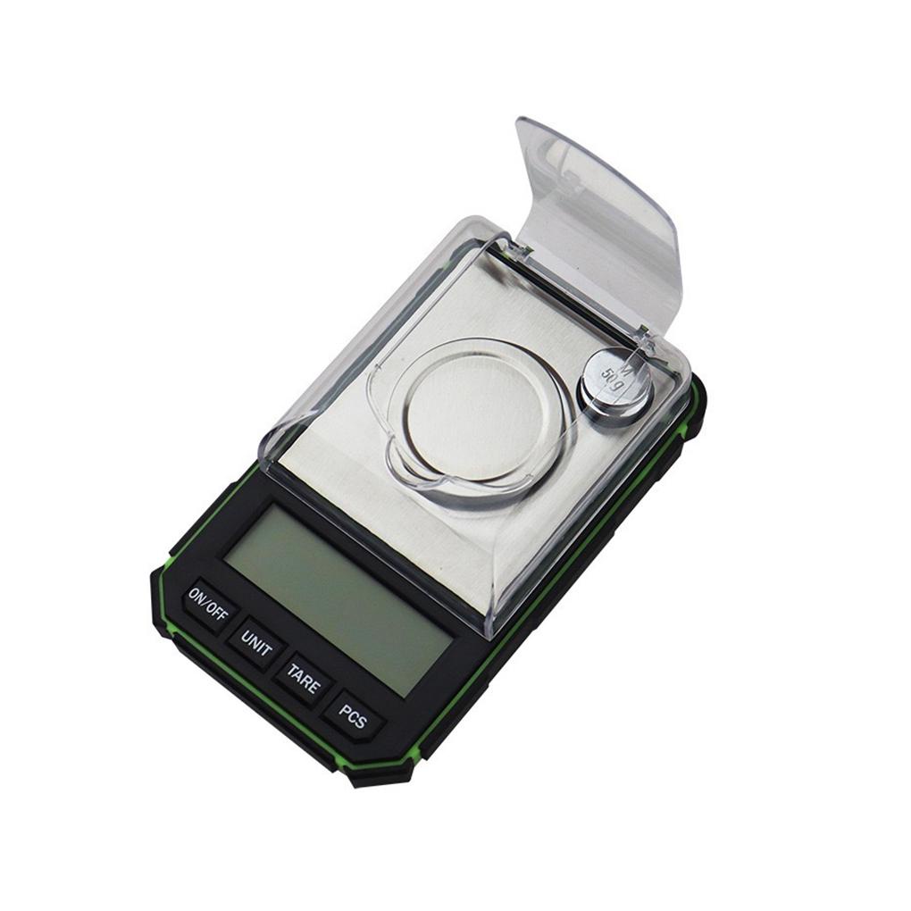 0 001g Timbangan Digital Elektronik Dioperasikan Baterai Tampilan LED Presisi Rumah Profesional Perhiasan Mini Keseimbangan Berat Miligram