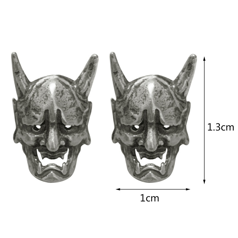 Fancyqube Anting Kasual Model Demon Warrior Gaya Gothic Punk Retro Untuk Pria Dan Wanita