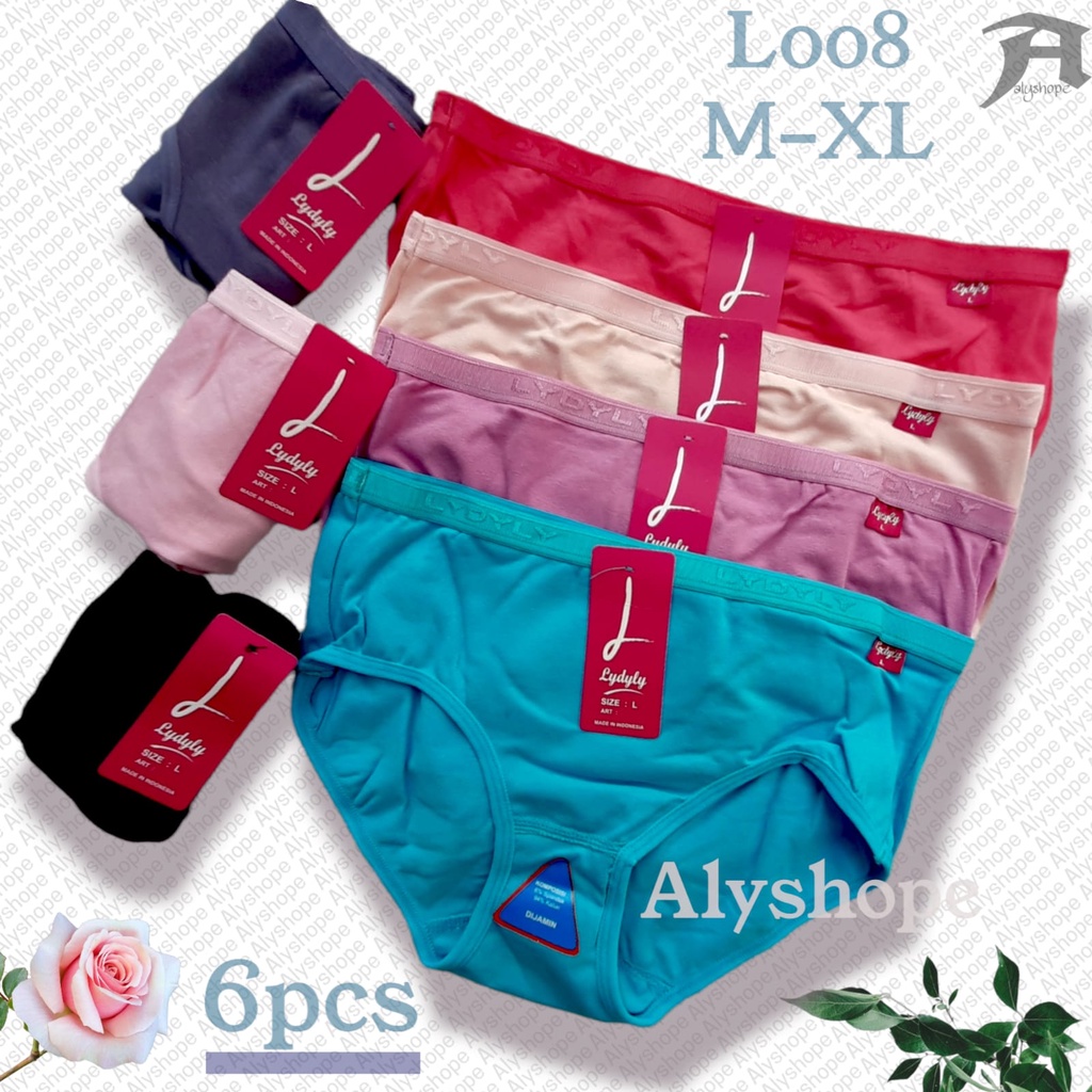 Grosir [6Pcs] Celana dalam lydyly LD 008 | CD wanita Lydyly | pakaian dalam