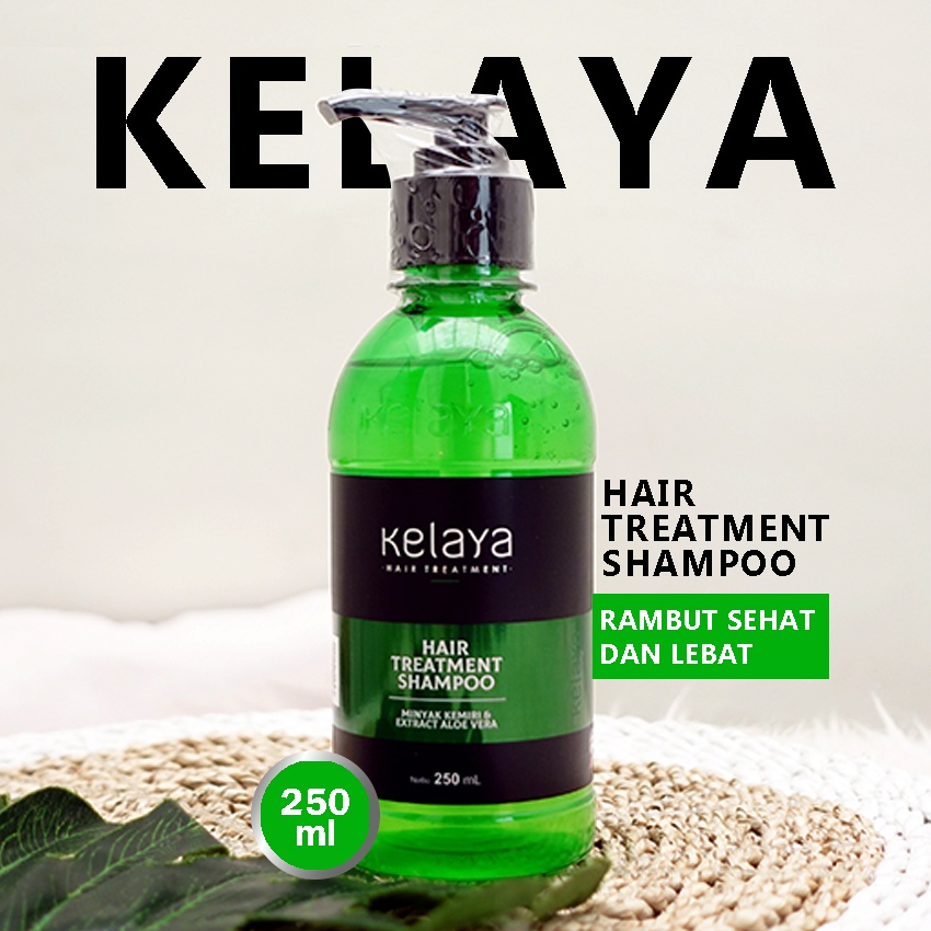 Kelaya Hair Treatment Shampoo Minyak Kemiri & Extra Aloevera Sampoo Rambut Rontok Penumbuh Rambut Sh