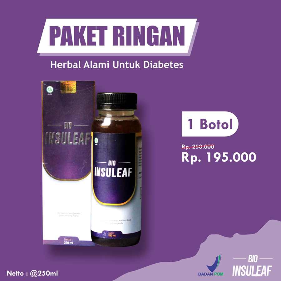 BIO ISULEAF SUPLEMEN HERBAL SEMBUHKAN DIABETES PAKET RINGAN 1 BOTOL 250ML | Diabetes-diabetes snack-diabetes test-diabetes sembuh total-diabetes herbal-diabetes de nature-diabetesol-diabetes ampuh-diabetes kolesterol-diabetes mellitus-teh daun insulin