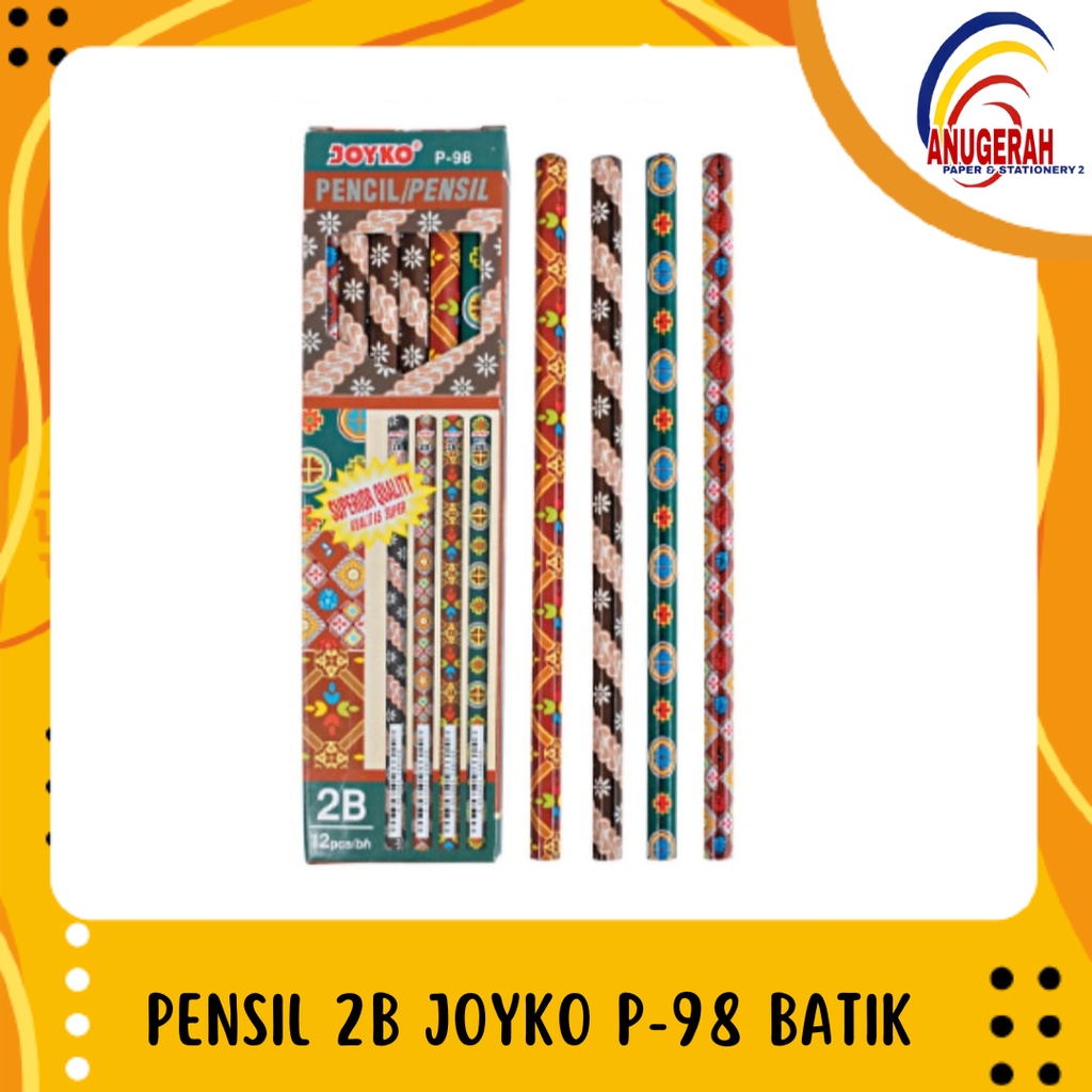 

PENSIL 2B JOYKO P-98 BATIK (LSN)