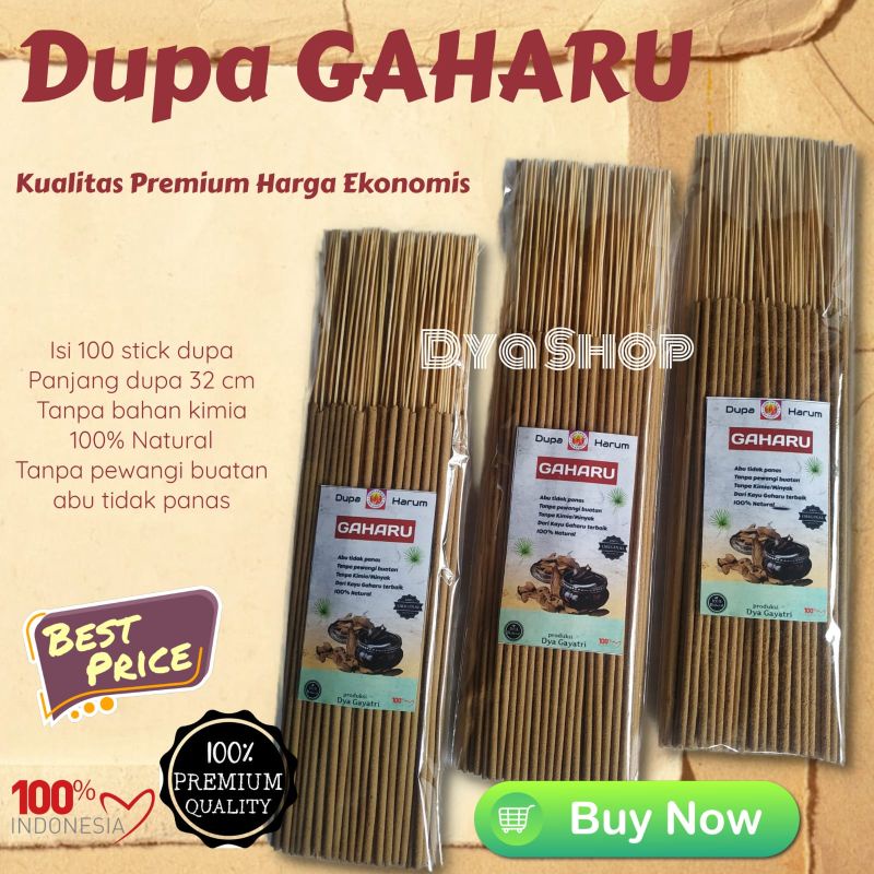 Dupa Herbal Gaharu isi 100 stick dupa