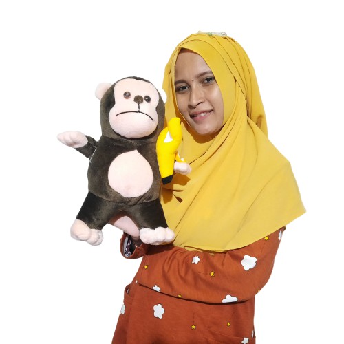 boneka monyet Jos S pisang george pisang