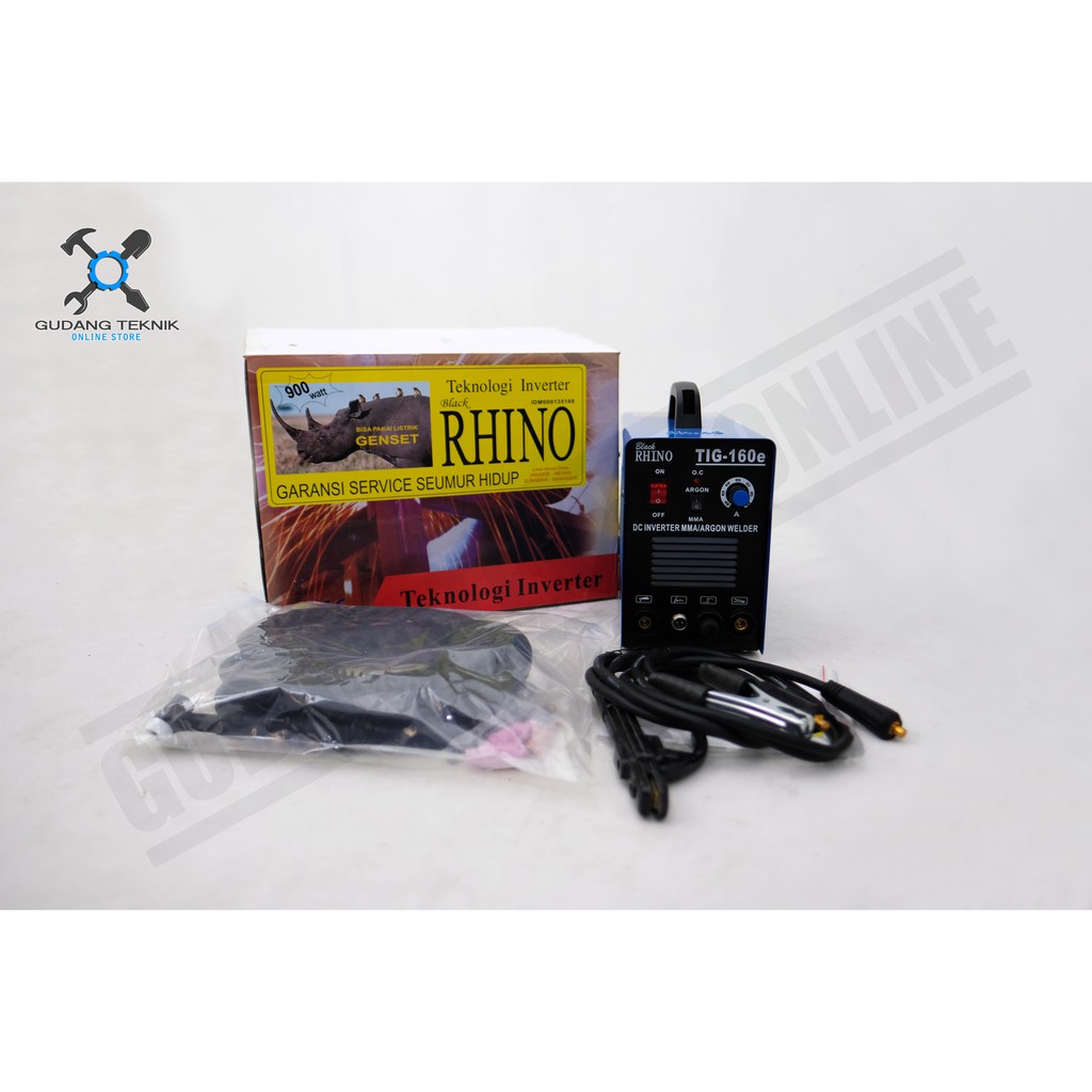 Mesin Las Argon RHINO 160 A / Trafo Las Stainless RHINO TIG 160A 160e