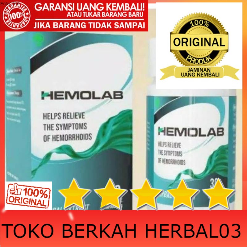 100% ASLI HERBAL HEMOLAB ORIGINAL 100% ASLI OBAT WASIR ALAMI TANPA EFEK SAMPING