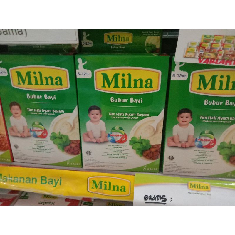 milna bubur tim hati ayam bayam