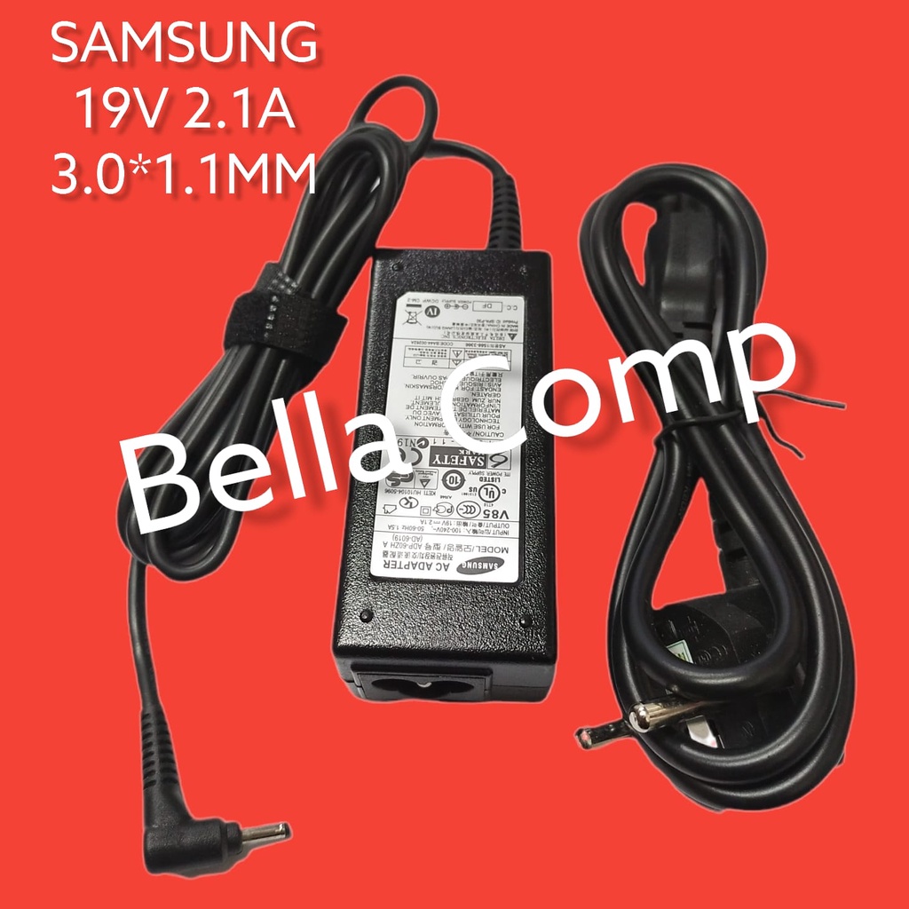 40W 19V 2.1A AC Power Adapter Charger Laptop Samsung Series 3 5 7 9 AD-4019SL NP305U1A NP530U3B NP535U3C NP535U4C