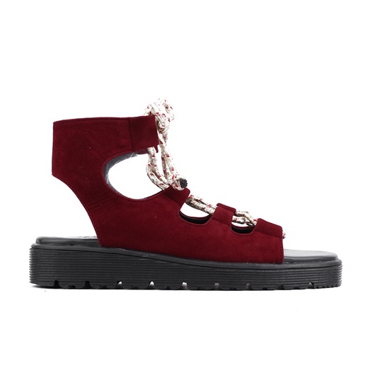 GLADIAN MAROON |ManNeedMe x FAV| Sandal Wanita Sepatu Sandal Platform ORIGINAL