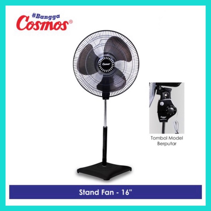 Kipas Angin Berdiri Stand Fan Cosmos 16 SDB kaki kotak