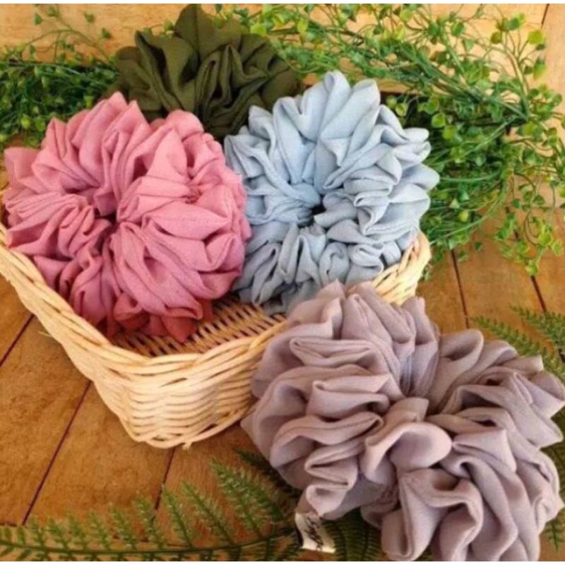 Ikat Rambut Cemol Besar/Scrunchie/Ikat Rambut/Cemol Hijab