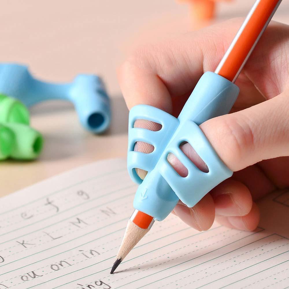 [Elegan] Alat Koreksi Postur Tulisan Pemula Anak Grip Posture Pencil Holder Two-Finger Stationery Alat Bantu Menulis