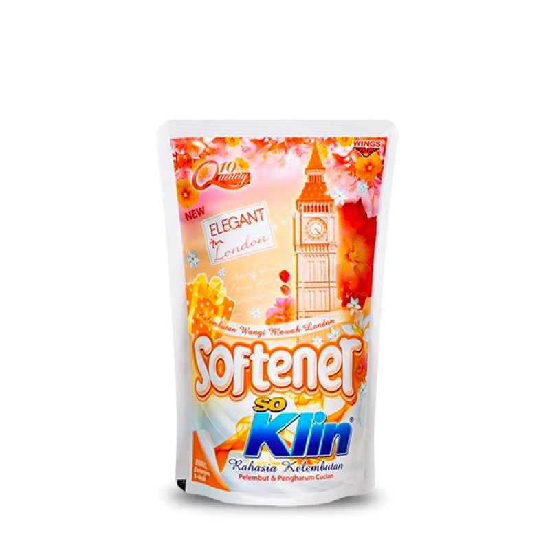 So Klin Softener Pelembut dan Pewangi Pakaian Elegant London 900 mL