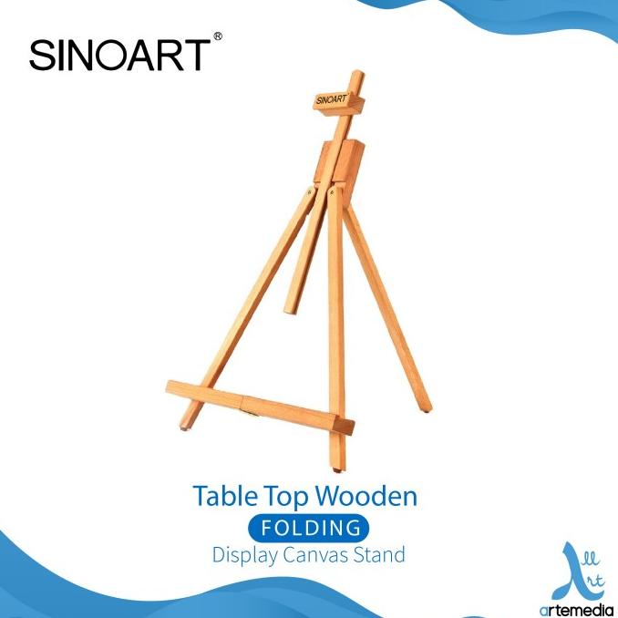 

Easel Lukis Sinoart Table Top Folding Wooden Display Canvas Stand