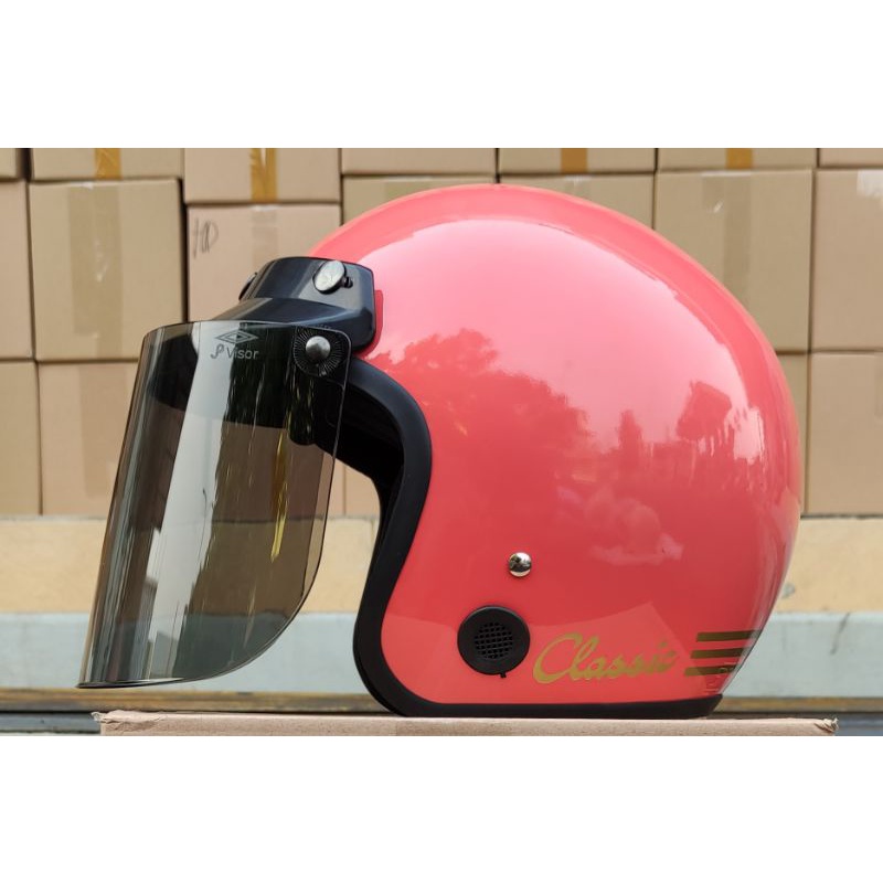 Helm Bogo Classic Helm Bogo Wanita Helm Retro SNI