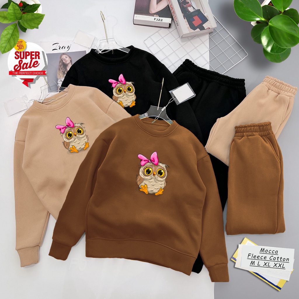 🅳🅵 Sweater Owl Cute | Sweter Pria &amp; Wanita | Dhea Fashion