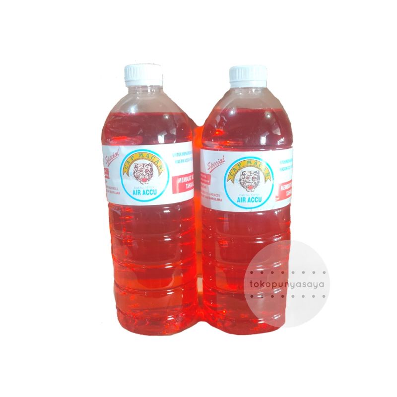 Jual AIR ACCU / AIR AKI / ACCU ZUUR CAP MACAN - 1 LITER | Shopee Indonesia