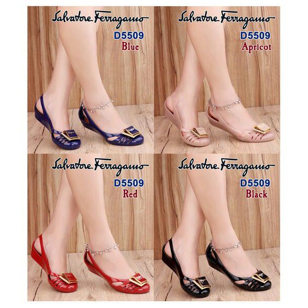 Flat Shoes Salvatore Ferragamo D5509 (BAHAN Jelly)