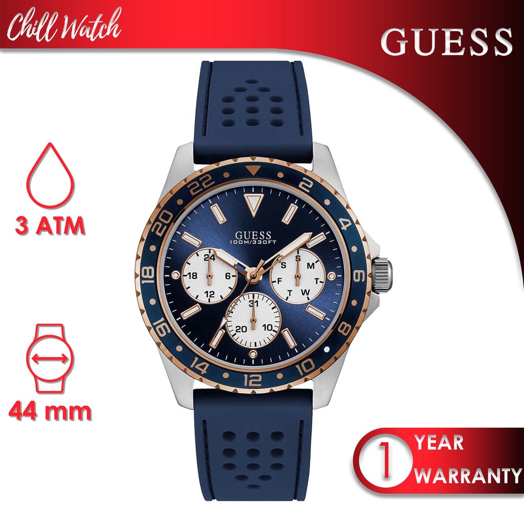 Jam Tangan Pria Original Odyssey Quartz Blue Dial W1108G4
