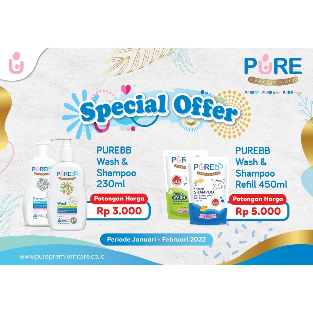 Pure BB Shampoo REFILL 450 ml Shampoo Bayi