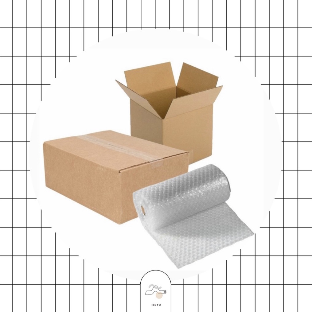 PACKING Extra Bubble Wrap &amp; Kardus