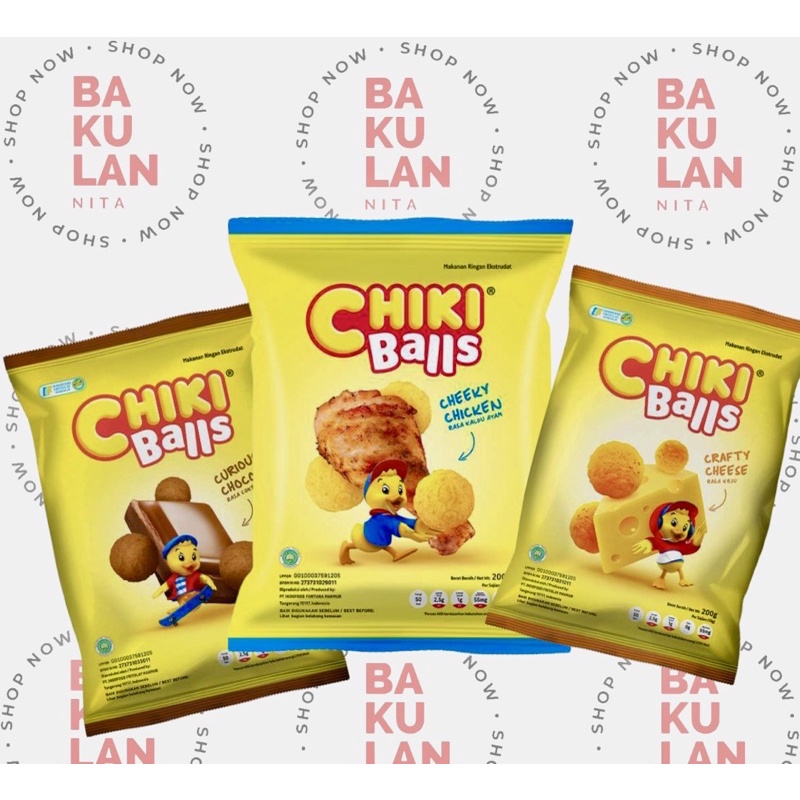 Chiki Balls Jumbo 200gr Rasa Keju Coklat Ayam | Chiki Party Pack jumbo