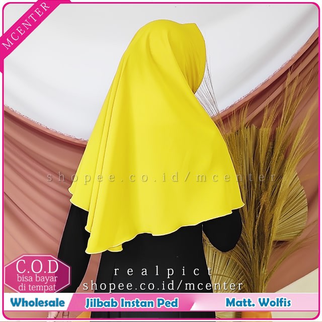 Jilbab Bergo Hamidah Wolfis | Bergo Sport Woolpeach Premium