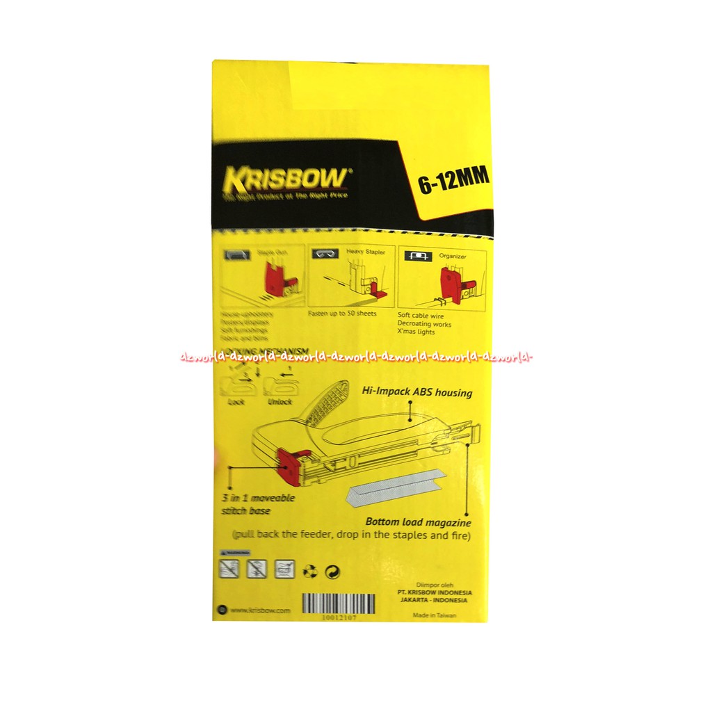 Krisbow 3 In 1 Staple Gun Pistol Staples 6 12mm Ukuran Bisa Berubah