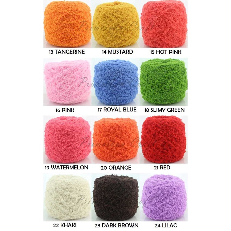 Benang rajut handuk/ coral fleece yarn/ Benang rajut Bon bon CFY3