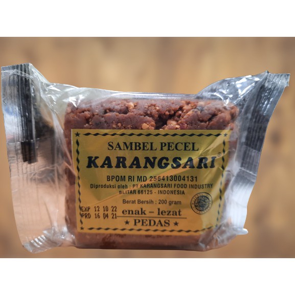 Sambal Pecel Karangsari Asli Blitar - 200 gram