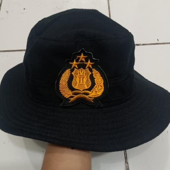 Bergaransi Topi Rimba Polisi Polri - Hitam Bergaransi