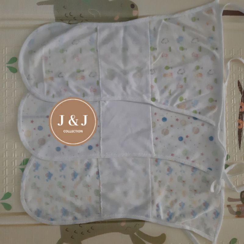 POPOK BAYI TALI KAIN ( 6 PCS ) MOTIF /POPOK BAYI NEWBORN