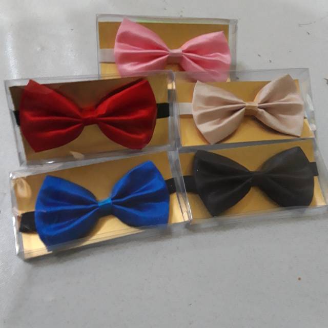 Dasi kupu kupu pria warna free box