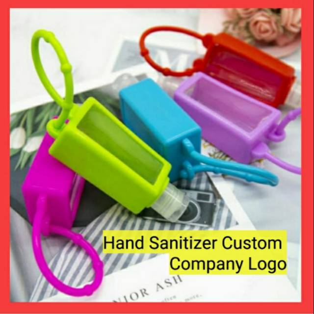 Hand Sanitizer Custom Company Logo Hand Sanitizer Holder custom merek souvenir promosi perusahaan