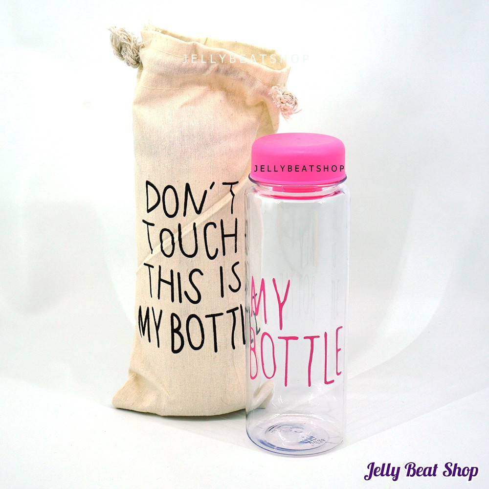 Botol Minum My Bottle + Pouch BPA free 350mL / don't touch my bottle