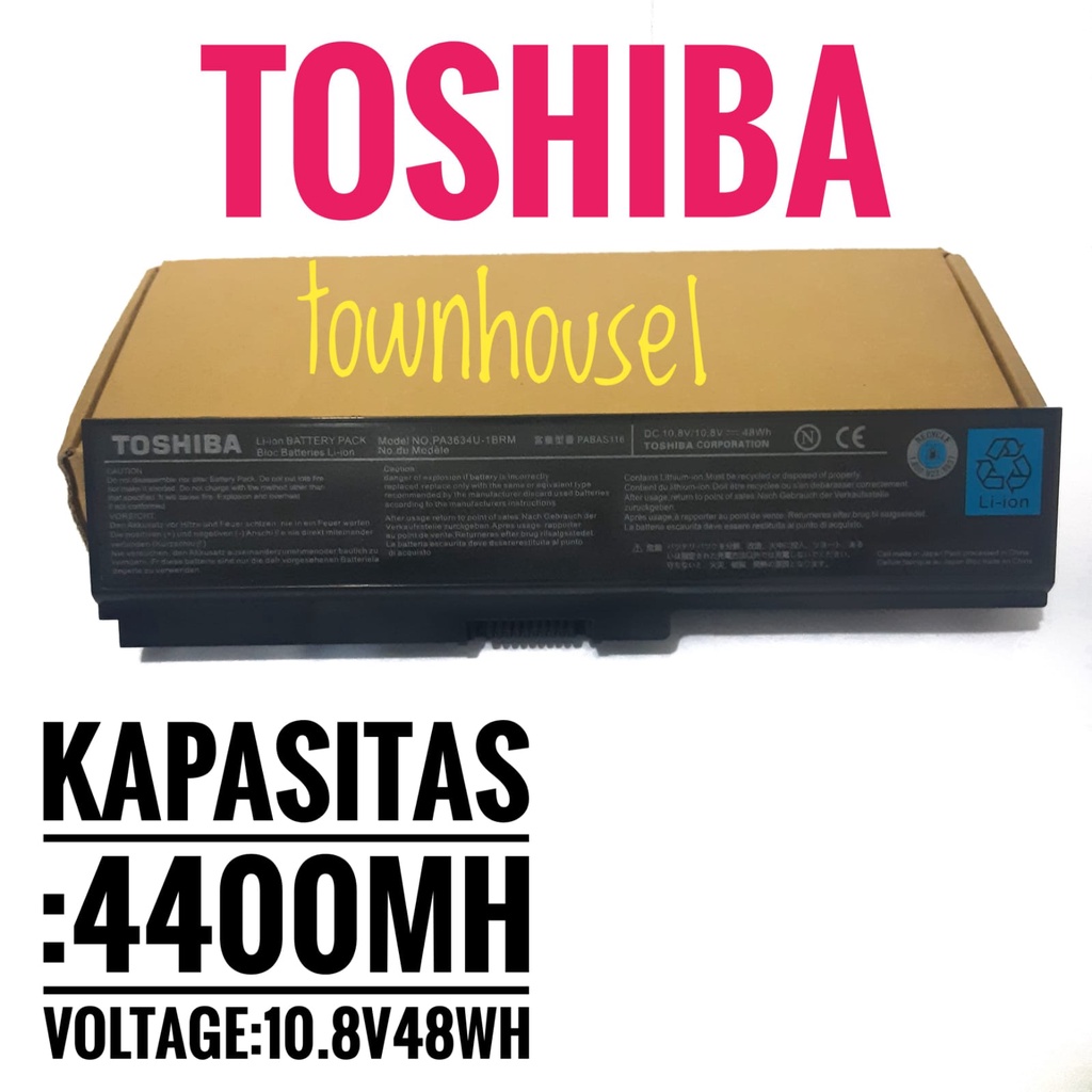 Baterai Toshiba PA3634U PA3635U PA3636U PA3780U PA3638U PA3728