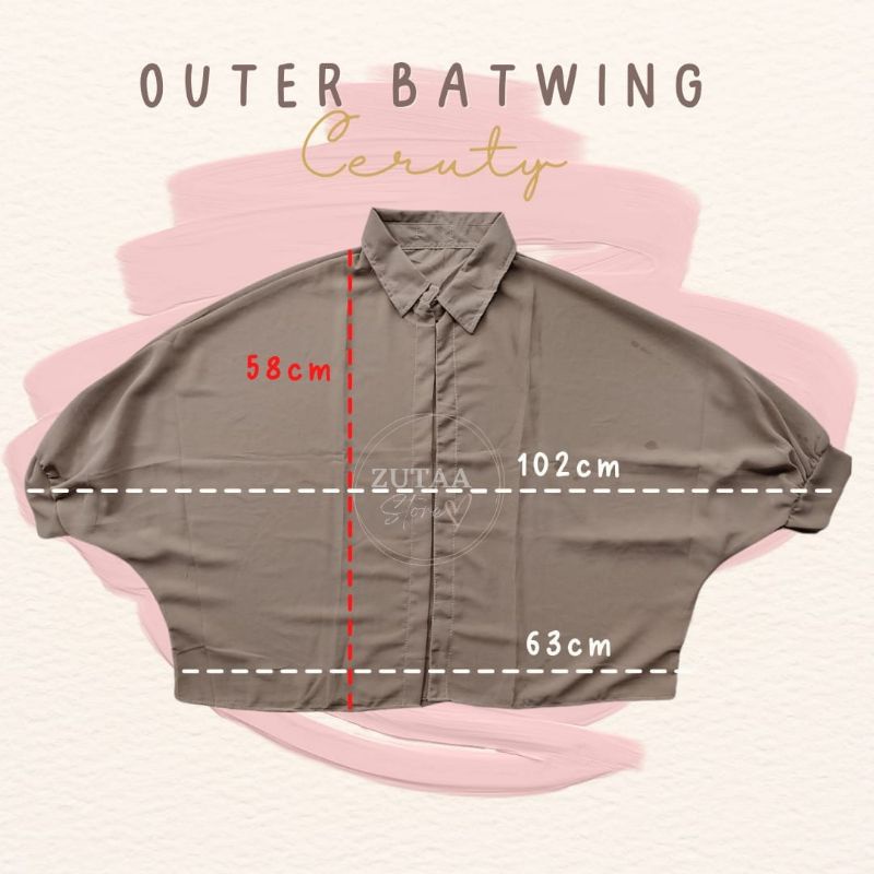 BASIC OUTER BATWING CERUTY OVERSIZE // LENGAN BALON VIRAL