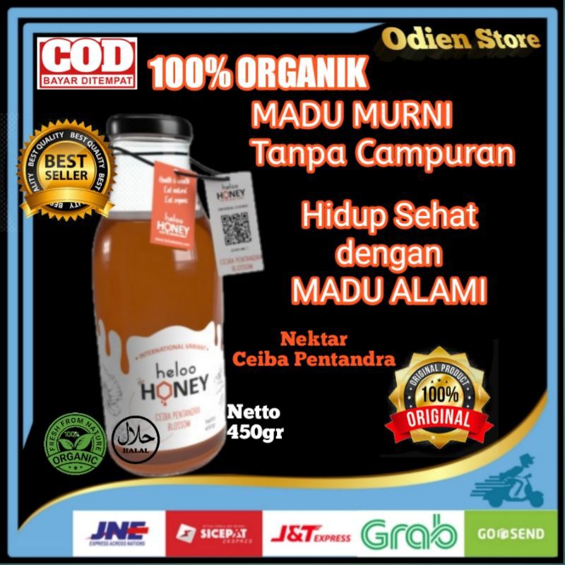 

Madu Murni Asli Madu Herbal Alami Organik 100% Asli Murni Pure Raw Honey Nektar Ceiba Pentandra 450g