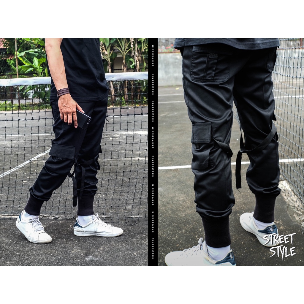 Celana Jogger Hitam Dragon Style