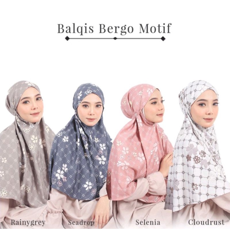 Bergo Motif Maxmara Premium Balqis Bergo