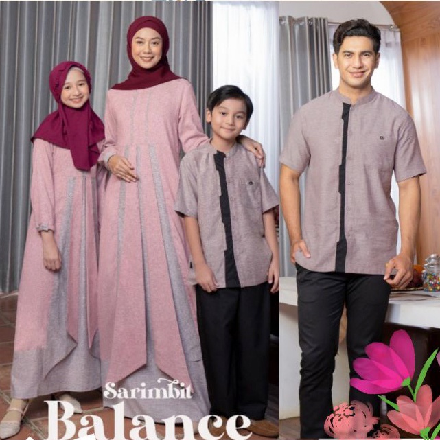 Sarimbit Keluarga Gamis Couple Keluarga Balance By Nibras Terbaru