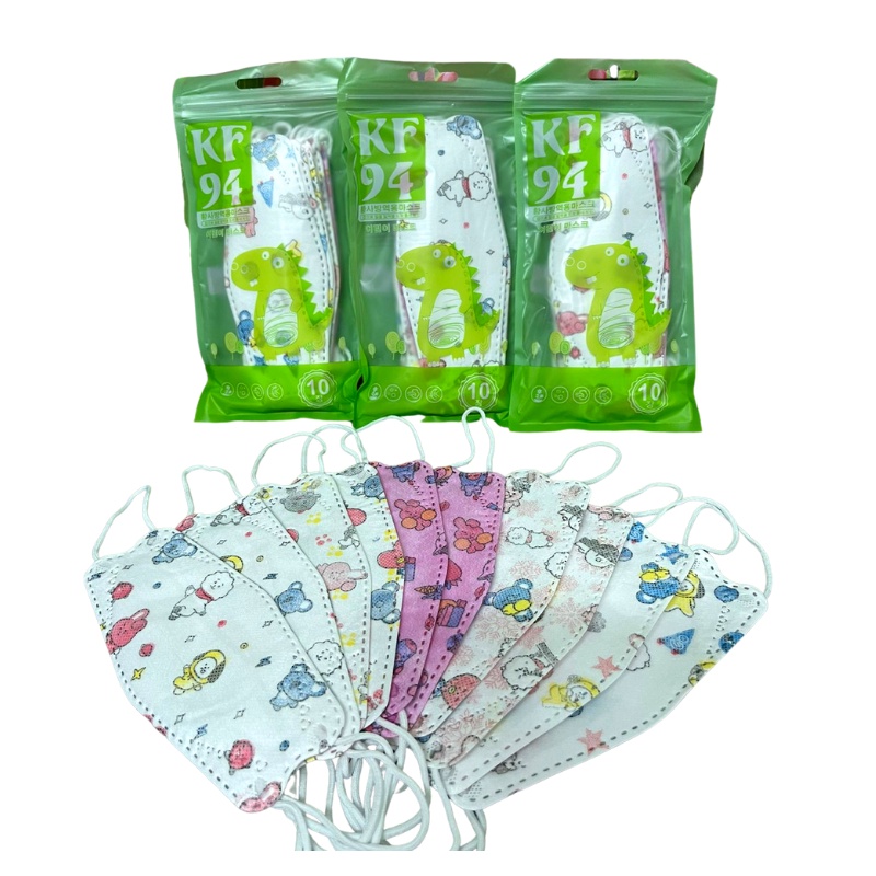 Masker KF94 Anak isi 10pcs motif CAMPUR facemask SR