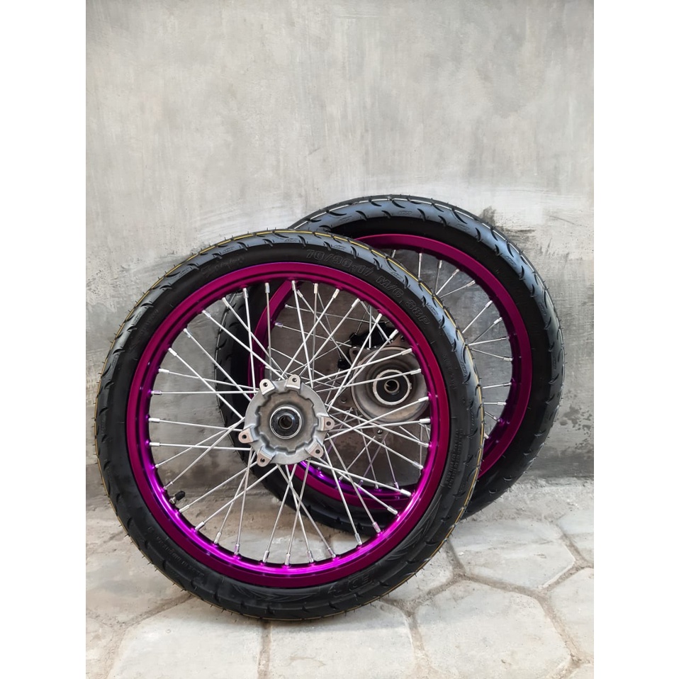 WHEELSET BAN CACING CRF 140/160 VELG SUREX CRF RING 17 BAN BARU