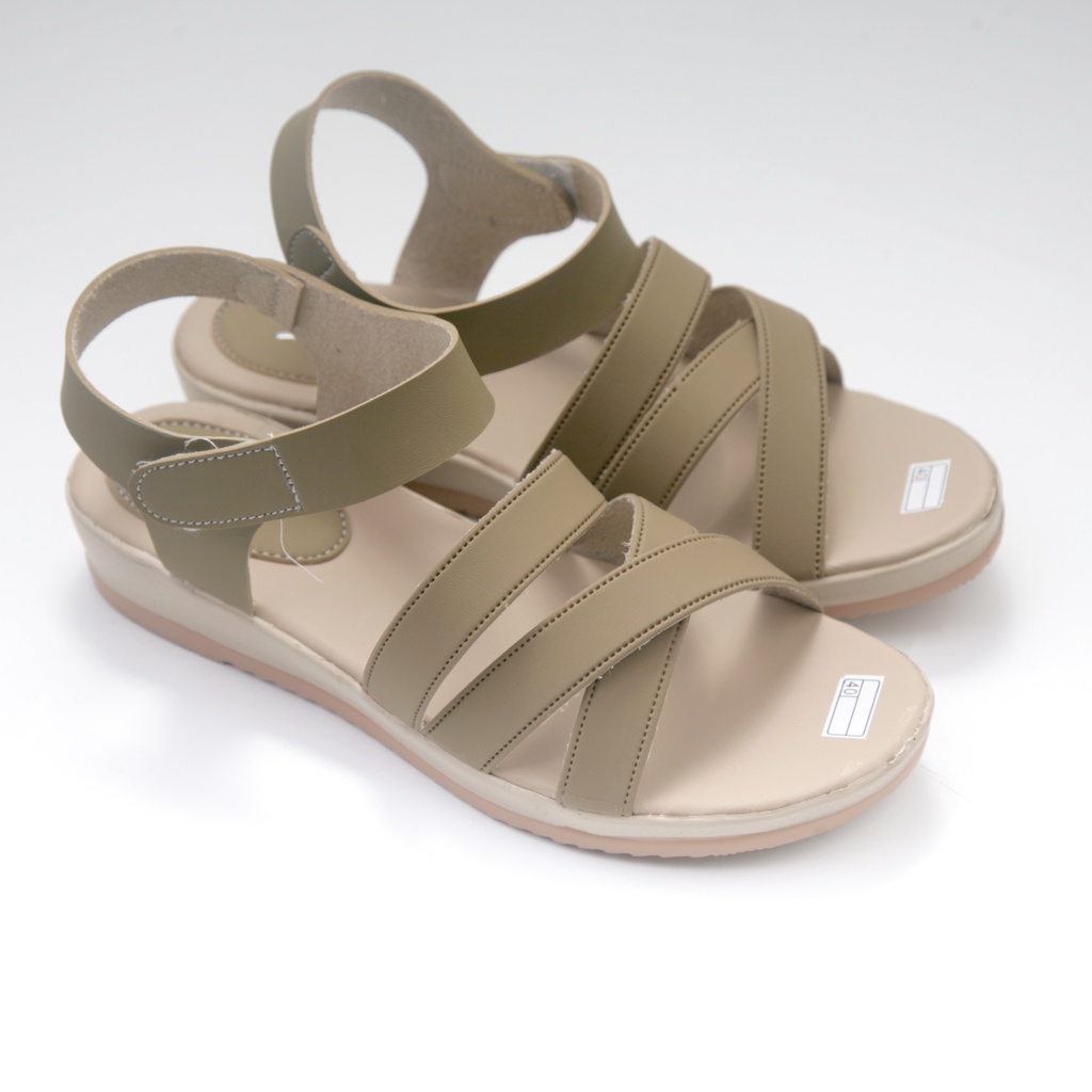 Lexy FREYA Sandal Wanita Wedges Tali Silang Line 10